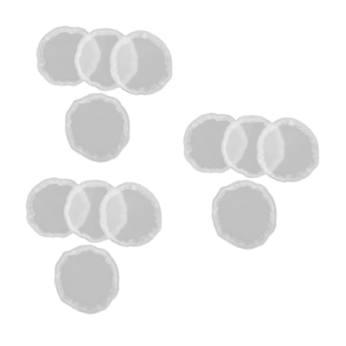 OSALADI 3 Sätze Kristall Untersetzerform Untersetzer Formen Geformt Untersetzer, Der Form Herstellt Schüssel Herstellung Heimdekoration Fruchtschimmel Schalenform Weiß Epoxid 4 Stück * 3 von OSALADI