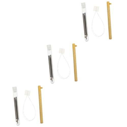 OSALADI 3 Sätze Stricknadel Embroidery Set stickrahmen Set webnadel Handarbeitsnadeln Set sticknadeln stickmaschine Stickwerkzeug Stanznadel nähen Kreuzstichnadel Hause stanznadel Holz von OSALADI