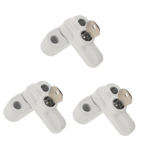 OSALADI 3 Sätze T-förmiges Fensterschloss aus Kunststoffstahl Fenstersicherung für Fensterschloss für Zuhause Schiebeflügelschloss Riegel der Bildschirmtür Schloss für Fenster Weiß OSALADI 3 Sätze T-förmiges Fensterschloss aus Kunststoffstahl Fenstersicherung für Fensterschloss für Zuhause Schiebeflügelschloss Riegel der Bildschirmtür Schloss für Fenster Weiß von OSALADI