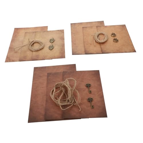 OSALADI 3 Sätze Vintage Briefpapier Set Teilig mit Umschlägen Kraftpapier Antikes Schreiben Ästhetisches Briefpapier für Einladungen Persönliche Briefe für Schreibliebhaber OSALADI 3 Sätze Vintage Briefpapier Set Teilig mit Umschlägen Kraftpapier Antikes Schreiben Ästhetisches Briefpapier für Einladungen Persönliche Briefe für Schreibliebhaber von OSALADI