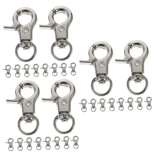 OSALADI 3 Sätze Zinklegierungs Karabinerhaken DIY Trigger Snap Haken Für Taschen Rucksäcke Und Handtaschen Robuste Und Langlebige Schnallen Für Kreative Zubehörlösungen 10 Stück * 3 von OSALADI