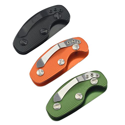 OSALADI 3 Stück Aluminiumlegierung Schlüssel Organizer Clips Flexibler Kompakter Schlüsselring Ordner Grün Orange und Schwarz Platzsparend Langlebig für Auto und Hausschlüssel von OSALADI