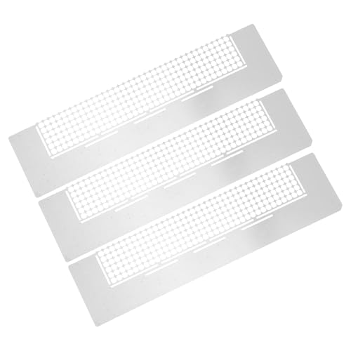 OSALADI 3 Stück Diamant-mal Werkzeug Set Zeichenlineal Aus Metall Diy - Lineal Ausrichten Maschenlineal Zeichenwerkzeug Dimond Art Tools Rostfreies Lineal Silber Rostfreier Stahl OSALADI 3 Stück Diamant-mal Werkzeug Set Zeichenlineal Aus Metall Diy - Lineal Ausrichten Maschenlineal Zeichenwerkzeug Dimond Art Tools Rostfreies Lineal Silber Rostfreier Stahl von OSALADI