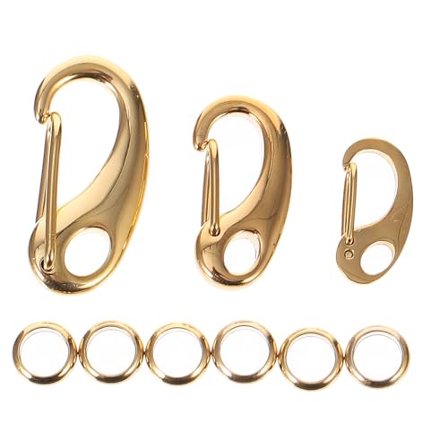 OSALADI 3 Stück Edelstahl Karabinerhaken für Haustierhalsband und Geschirr Teiliges mit Ringen Robuster und Leichter Hundetag Clip Sicherer Adressanhänger Befestiger für Katzen und Hunde OSALADI 3 Stück Edelstahl Karabinerhaken für Haustierhalsband und Geschirr Teiliges mit Ringen Robuster und Leichter Hundetag Clip Sicherer Adressanhänger Befestiger für Katzen und Hunde von OSALADI