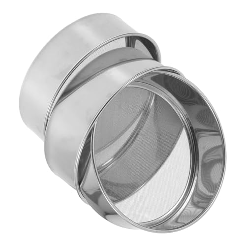 OSALADI 3 Stück Edelstahlgewebe Pulversifter Backsieb Siebsieb Feinmaschiges Bodensieb Handliches Mehlsieb Gartensieb Aus Edelstahl Sifter Für Emaille Sieb Sieb 201 Edelstahl Silver OSALADI 3 Stück Edelstahlgewebe Pulversifter Backsieb Siebsieb Feinmaschiges Bodensieb Handliches Mehlsieb Gartensieb Aus Edelstahl Sifter Für Emaille Sieb Sieb 201 Edelstahl Silver von OSALADI