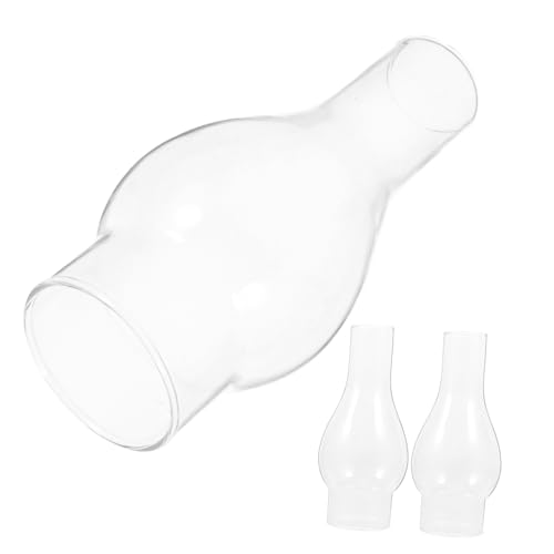 OSALADI 3 Stück Glas Öllampenschirme Ersatz Lampenschirm Winddicht Vintage Petroleumlampe Zubehör für Notlicht und Outdoor Beleuchtung OSALADI 3 Stück Glas Öllampenschirme Ersatz Lampenschirm Winddicht Vintage Petroleumlampe Zubehör für Notlicht und Outdoor Beleuchtung von OSALADI