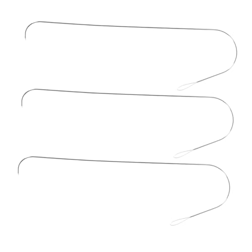 OSALADI 3 Stück Großer Augengreifer Perlenspinner-nadeln Nadeln Zum Auffädeln Von Perlen Nadel Für Die Herstellung Von Armbändern Perlennadel Zinklegierung Silver OSALADI 3 Stück Großer Augengreifer Perlenspinner-nadeln Nadeln Zum Auffädeln Von Perlen Nadel Für Die Herstellung Von Armbändern Perlennadel Zinklegierung Silver von OSALADI