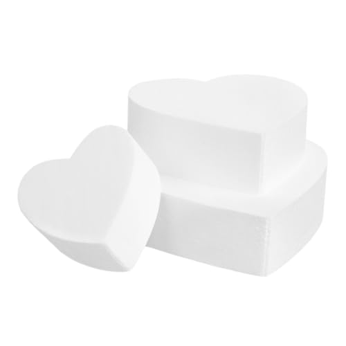 OSALADI 3 Stück Herzförmige Kuchenmodell Backform Hochzeitstortenmodell Tiefe Untersetzerformen Kuchen Fondant Formen Seifenform Silikon Fondantform Weihnachtsornament Form OSALADI 3 Stück Herzförmige Kuchenmodell Backform Hochzeitstortenmodell Tiefe Untersetzerformen Kuchen Fondant Formen Seifenform Silikon Fondantform Weihnachtsornament Form von OSALADI