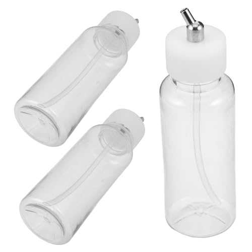 OSALADI 3stücke Leere Airbrush-farbvorratsflaschen Kunststoff Siphon-behälter Airbrush-malzubehör Farbbehälter Mischbecher Adaptergläser von OSALADI