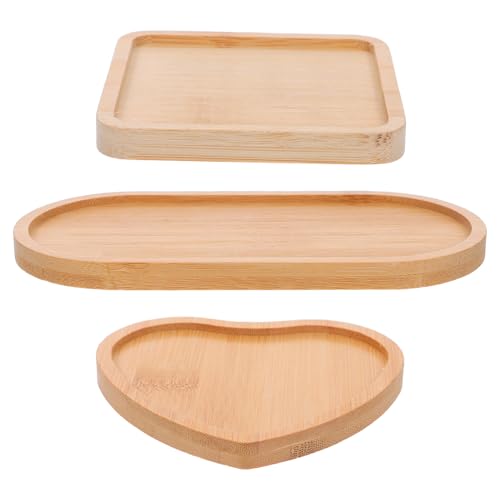 OSALADI 3 Stück Leere Herzförmigen und Quadratischen Trays für DIY Handwerksprojekte zur Verschönerung von Wohnräumen und Essbereichen OSALADI 3 Stück Leere Herzförmigen und Quadratischen Trays für DIY Handwerksprojekte zur Verschönerung von Wohnräumen und Essbereichen von OSALADI