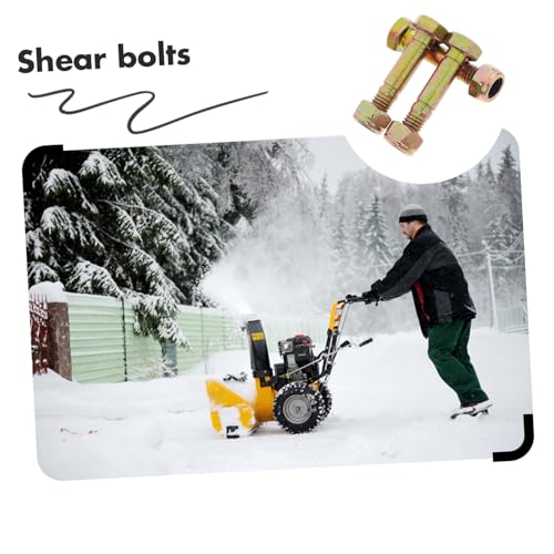 OSALADI 3 Stück Schneefräsen Scherschrauben Teilig Kompatibel Heavy Duty Langlebig Robust Einfache Montage Vielseitig Ersatz Schneefräsen Sicherheitsbolzen von OSALADI