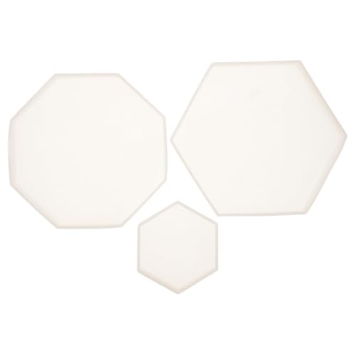 OSALADI 3 Stück Silikonform Teilig Geometrische Resin Tablett Gießformen Untersetzer Form Hexagon Diy Dekoration Flexibel Bpa Frei Langlebig OSALADI 3 Stück Silikonform Teilig Geometrische Resin Tablett Gießformen Untersetzer Form Hexagon Diy Dekoration Flexibel Bpa Frei Langlebig von OSALADI