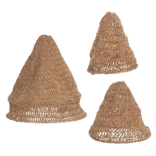 OSALADI 3 Stück Teiliges Handgefertigter Hängelampenschirme aus Geflochtenem Juteseil Rustikale Pendelleuchten-abdeckung Natürliche Lichtstreuung Langlebig Geeignet für Restaurant Hotel von OSALADI