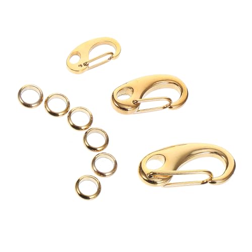OSALADI 3 Stück Teiliges Hundemarkenhalter aus Edelstahl mit Ringen Robuste Karabiner Clips für Hundehalsband und Geschirr Glatte Oberfläche Vielseitig Einsetzbar für Haustiermarken und OSALADI 3 Stück Teiliges Hundemarkenhalter aus Edelstahl mit Ringen Robuste Karabiner Clips für Hundehalsband und Geschirr Glatte Oberfläche Vielseitig Einsetzbar für Haustiermarken und von OSALADI