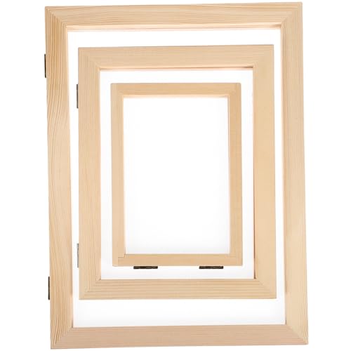 OSALADI 3 Stück Teiliges Papierherstellungsrahmen Robustem Holz Fein Verarbeitet mit Glatter Oberfläche in DREI für DIY Papierhandwerk und Bastelprojekte OSALADI 3 Stück Teiliges Papierherstellungsrahmen Robustem Holz Fein Verarbeitet mit Glatter Oberfläche in DREI für DIY Papierhandwerk und Bastelprojekte von OSALADI