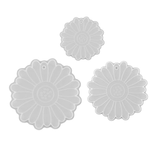 OSALADI 3 Stück Teiliges Silikonform für Epoxidharz DIY Flexible Transparente Unregelmäßige Untersetzer formen für Kreative Wohn Tischdekoration von OSALADI