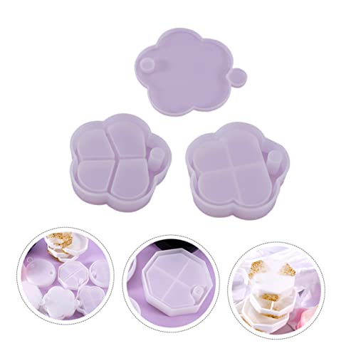 OSALADI 3 Stück Teiliges Silikonmold für Kreative Aufbewahrung Drehbare Schmuckbox Multifunktionale Epoxidharzform für DIY Handwerk für Schmuck und Dekoration von OSALADI