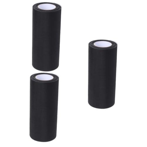 OSALADI 3 Stück Yards Schwarzes Tüllband für Hochzeiten Bastelarbeiten und Tutu Röcke Dekoration für Partys Tischläufer Stuhl Sash und Bouquets von OSALADI