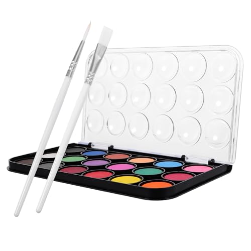 OSALADI 3 Stück Zubehör für Aquarellpigmente Wasser kinderfarben malset Palette auarellmalfarben Gouachefarben Art Set for malerset Painting Set for Aquarell-Kit von OSALADI