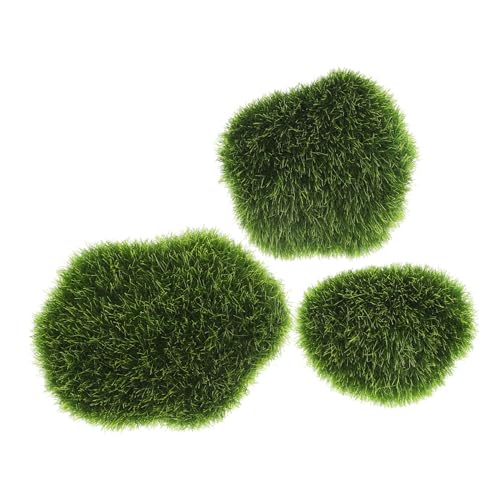 OSALADI 3stücke Teiliges Künstlicher Moossteine Für Garten Dekoration Für Bonsai Pflanzwand Und Mikrolandschaften Langlebig Und Vielseitig Einsetzbar von OSALADI