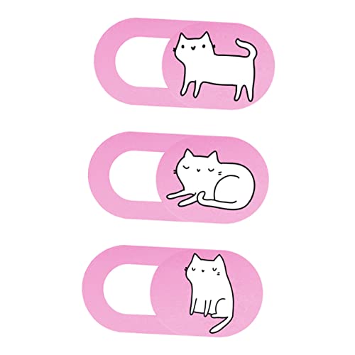 OSALADI Laptop-Smartphone-Kamera-Abdeckung 3-teilig Katzen-Design Webcam-sichtschutz Schiebeabdeckung OSALADI Laptop-Smartphone-Kamera-Abdeckung 3-teilig Katzen-Design Webcam-sichtschutz Schiebeabdeckung von OSALADI