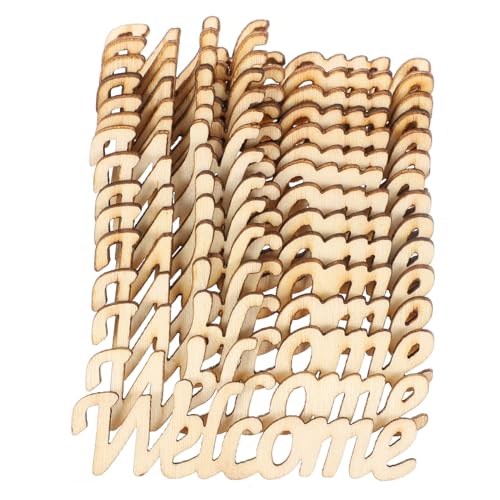 OSALADI 30 Stück Teiliges DIY Holzbuchstaben Welcome Holzanhänger aus Stabilem Naturbelassenem Holz zum Bemalen und Dekorieren Tür Tischdeko für Hochzeit Party und Gastgeschenke OSALADI 30 Stück Teiliges DIY Holzbuchstaben Welcome Holzanhänger aus Stabilem Naturbelassenem Holz zum Bemalen und Dekorieren Tür Tischdeko für Hochzeit Party und Gastgeschenke von OSALADI