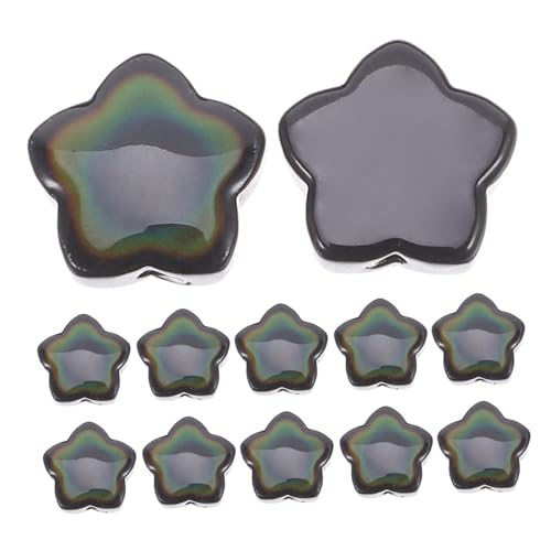 OSALADI 30 Stück Teiliges Mini Stern Perlen Temperatur-sensitiv Farbwechsel Glas Spacer mit Großem Loch für DIY Schmuckherstellung Armbänder Halsketten Ohrringe OSALADI 30 Stück Teiliges Mini Stern Perlen Temperatur-sensitiv Farbwechsel Glas Spacer mit Großem Loch für DIY Schmuckherstellung Armbänder Halsketten Ohrringe von OSALADI