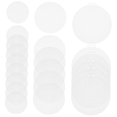 OSALADI 30 Stück Teiliges Runde Kunststoff leinwandblätter Weiße Verschleißfeste Netzplatten für Kreuzstich DIY Nähen Basteln Haushaltsprojekte OSALADI 30 Stück Teiliges Runde Kunststoff leinwandblätter Weiße Verschleißfeste Netzplatten für Kreuzstich DIY Nähen Basteln Haushaltsprojekte von OSALADI