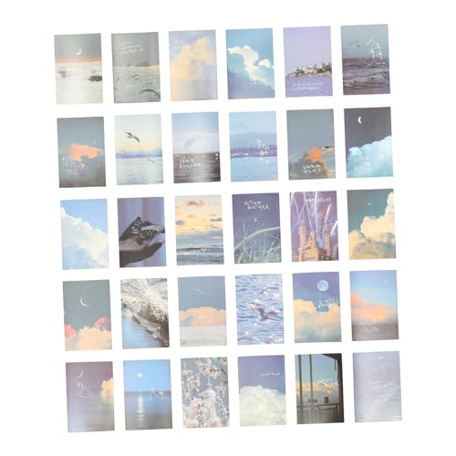 OSALADI 30 Stück Teiliges Wanddekor Collage Bilder aus Sicherem Papier für DIY Poster Wanddekoration Originelles Bastelmaterial Vielseitig Einsetzbar für Scrapbooking und Manuelle von OSALADI