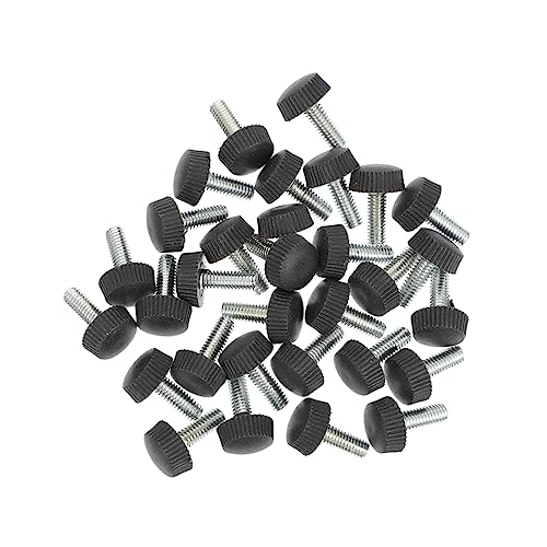OSALADI 30 Stück Möbel-nivellierfüße für Tisch und Stuhl Verstellbare Beine Erhöhung – Polster Schwarz 16 X 15 Mm Schalldämmung Bodenschutz von OSALADI