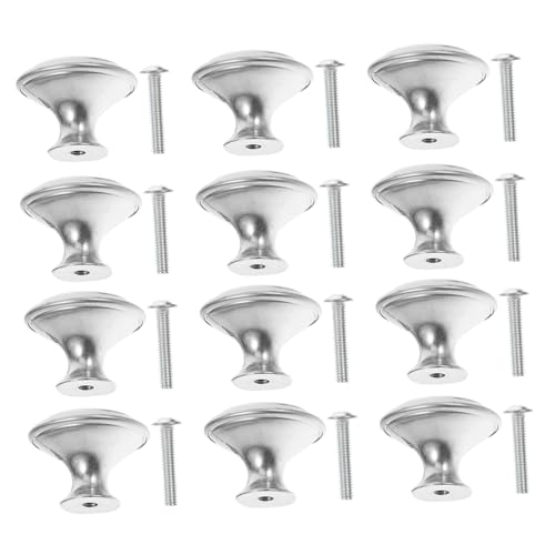OSALADI 35 Stück Teiliges Edelstahl-schrankknopf- Runde Möbelgriffe mit Ergonomischem Design Rostfreie Metall-küchen Kommodenknäufe Einfache Montage Geeignet für Schränke Schuhschränke von OSALADI