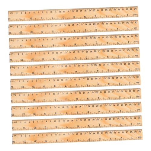 OSALADI 36 Stück Lineal aus Holz Lineale entwerfen metrisch Messung Klassenzimmer funktional für Lineal messen Zeichnen von Herrscher Lineal graviertes Holzlineal OSALADI 36 Stück Lineal aus Holz Lineale entwerfen metrisch Messung Klassenzimmer funktional für Lineal messen Zeichnen von Herrscher Lineal graviertes Holzlineal von OSALADI