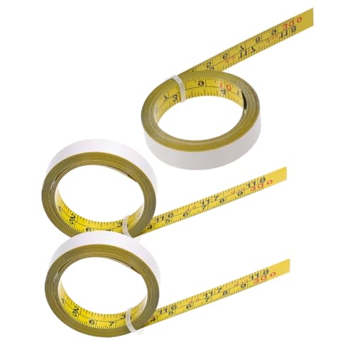 OSALADI 3Roll Selbstklebendes Stahl-maßband Lang Präzise Metrische und Imperiale Einteilung Wiederverwendbar Robust für Holzarbeiten Zeichentische und Werkbänke Leicht Anzubringen und OSALADI 3Roll Selbstklebendes Stahl-maßband Lang Präzise Metrische und Imperiale Einteilung Wiederverwendbar Robust für Holzarbeiten Zeichentische und Werkbänke Leicht Anzubringen und von OSALADI