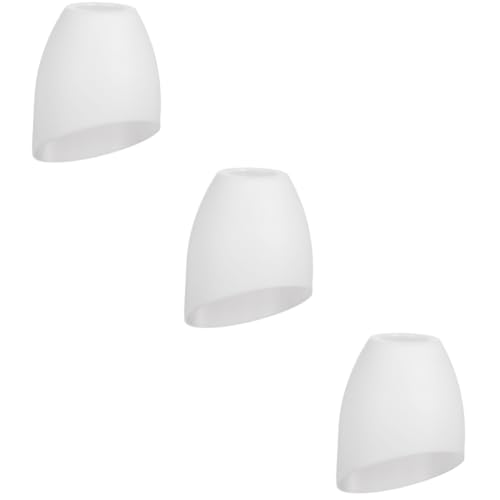OSALADI 3St Abgewinkelter hufeisenförmiger Lampenschirm Tischlampenschirme Birne LED Stehlampe Decke Pendelleuchtenschirm Lampenschirme für Kronleuchter Lampenversorgung Plastik Weiß von OSALADI