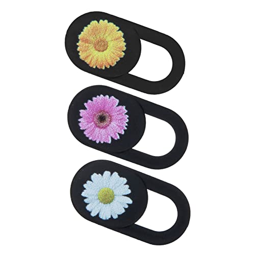 OSALADI Sichtschutz Für Die Handykamera Abs-Webcam-schiebeabdeckung Für Laptop 3er-Pack Mit Einzigartigem Blumendesign von OSALADI