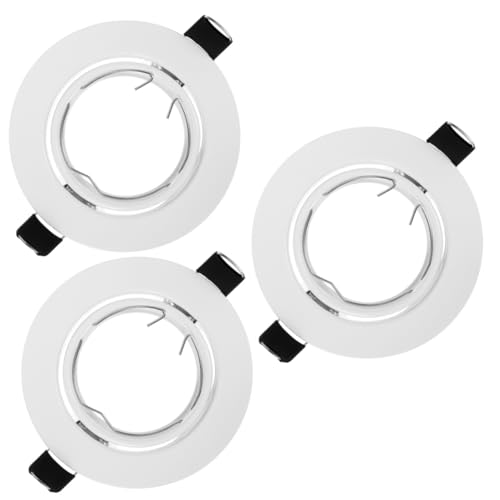OSALADI 3St Strahlergehäuse lampenabdeckung ersatzteile Einbaustrahler Montage Spotlight Gehäuse Lichtabdeckung rahmen Leuchte Befestigung Deckeneinbau kann Metallbesatz Eisen Weiß OSALADI 3St Strahlergehäuse lampenabdeckung ersatzteile Einbaustrahler Montage Spotlight Gehäuse Lichtabdeckung rahmen Leuchte Befestigung Deckeneinbau kann Metallbesatz Eisen Weiß von OSALADI