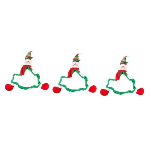 OSALADI 3stücke Weihnachtlicher Computer Monitor Schutzbezug Mit Schneemann- Elastischer Rahmen Für Displays Waschbar Und Wiederverwendbar Für Weihnachtsdekoration von OSALADI
