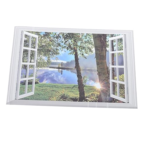 OSALADI 3st Wandaufkleber Gefälschte 3D-Windows-Aufkleber 3D-Ansicht-hintergrundbild Fensteransicht Wanddekoration Fenster Wandbild Fensteraufkleber Gefrostet Dekoratives Fenster PVC OSALADI 3st Wandaufkleber Gefälschte 3D-Windows-Aufkleber 3D-Ansicht-hintergrundbild Fensteransicht Wanddekoration Fenster Wandbild Fensteraufkleber Gefrostet Dekoratives Fenster PVC von OSALADI