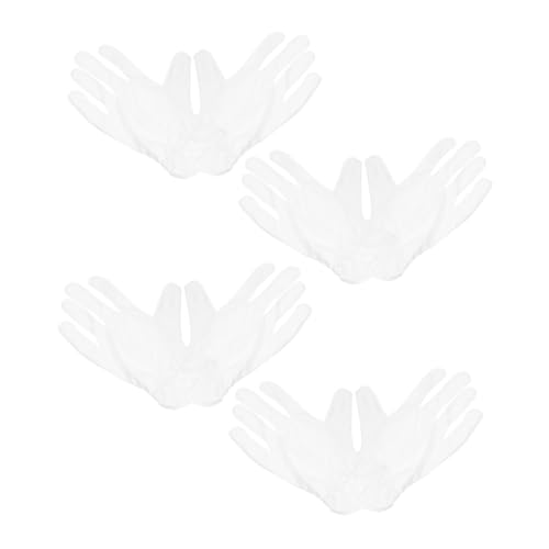 OSALADI 4 Paare Weiße Mikrofasern Handschuhe Antistatisch Schmuckhandschuhe für Präzise Reinigung Hand Schutz Komfortabel Atmungsaktiv für Schmuck Uhren Brillen Ausstellungen OSALADI 4 Paare Weiße Mikrofasern Handschuhe Antistatisch Schmuckhandschuhe für Präzise Reinigung Hand Schutz Komfortabel Atmungsaktiv für Schmuck Uhren Brillen Ausstellungen von OSALADI