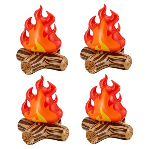 OSALADI 4 STK. Teiliges Aufblasbares Deko Realistisches Rotes Flammenmodell Schnell Aufblasbar Leicht Tragbar für Camping Gartenpartys und Outdoor Events Stimmungsvolle Partydekoration OSALADI 4 STK. Teiliges Aufblasbares Deko Realistisches Rotes Flammenmodell Schnell Aufblasbar Leicht Tragbar für Camping Gartenpartys und Outdoor Events Stimmungsvolle Partydekoration von OSALADI