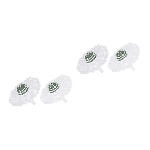 OSALADI 4 Sätze Blumenstraußhalter Teiliges Hochzeitsaccessoire mit Spitzenrand für DIY Brautsträuße Blumenkübel mit Schaumstoffbasis für Besondere Anlässe OSALADI 4 Sätze Blumenstraußhalter Teiliges Hochzeitsaccessoire mit Spitzenrand für DIY Brautsträuße Blumenkübel mit Schaumstoffbasis für Besondere Anlässe von OSALADI