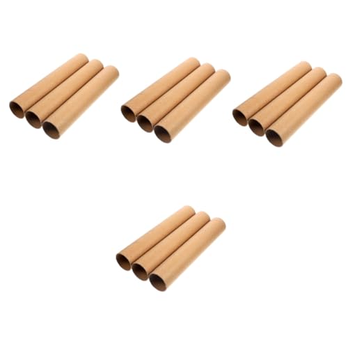 OSALADI 4 Sätze DIY Papierrohre Leere Bastelpapierröhren Für Projekte Für Poster Kunstwerke Und Verpackung Vielseitig Einsetzbar Für Handarbeiten 3 Stücke * 4 von OSALADI