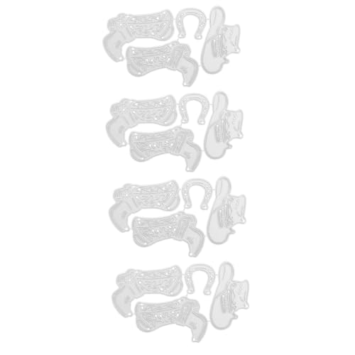 OSALADI 4 Sätze Diy Stanzschablone Cutting für Kreative Bastelprojekte Geeignet für Hand Prägung und Scrapbooking für Persönliche Geburtstagskarten und von OSALADI