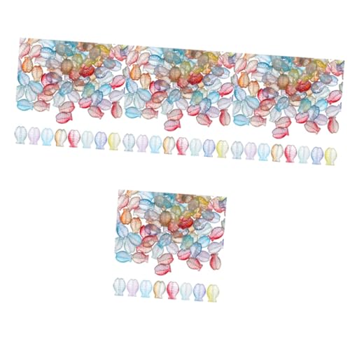 OSALADI 4 Sätze Kleiner Fischanhänger Armbänder Farbig Geformt Reize Uv Bracelet Beads Armbandperlen Armbandmaterial Perlenarmband Perlenanhänger Selber Machen Glas 90 Stück * 4 von OSALADI
