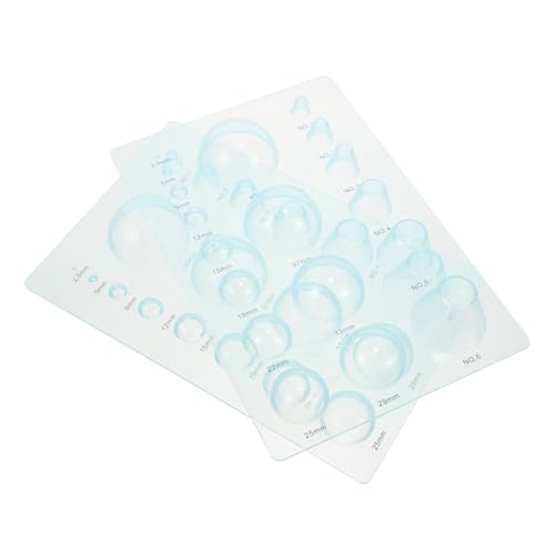 OSALADI 4 Sätze Papiervorlage Quilling-Board Aus Papier Ball Platte Formen Zum Basteln Aus Papier Hälfte Quilling-Form Quilling Kuppelform Klein Herstellung Himmelblau Plastik 2 Stück * 4 von OSALADI