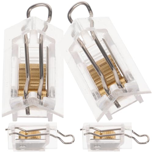 OSALADI 4 Stück Blindzug-Sperrmechanismus, Zubehör für Fensterjalousien, transparente Jalousien-Zugstopper für Bambus- und Jalousien, Installieren, 3,2 x 2 x 1,5 cm von OSALADI