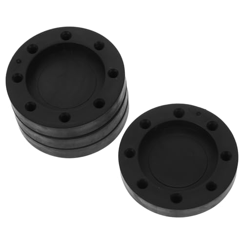 OSALADI 4 Stück Bodenmatte Vibration Anti-Rutsch-Pads für Waschmaschinen Griff schützend Schieberegler waschtrockner füße pad Fußpolsterbasis für Waschmaschinen TPE weicher Kleber Schwarz von OSALADI