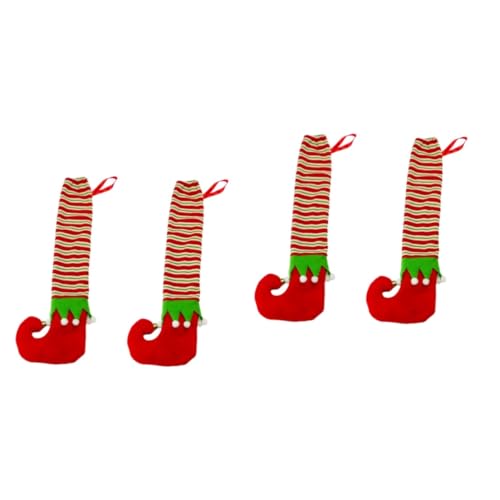OSALADI 4 Stück Cartoon-stuhlfußbezüge Weihnachtsstuhlschutz Tischfüße Für Weihnachten Weihnachtsstuhlbeinhülsen Stuhlbeinbezüge Aus Stoff Urlaubsstuhlbeinmanschette Stuhlbeine Karikatur von OSALADI