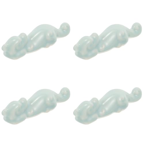 OSALADI 4 Stück Celadon Chilong Stifthalter Pinselständer Bürstenhalter herstellen Stift Steht Pinsel Stift Rest Einzelstiftständerhalter Bürstenhalter aus Porzellan Malenhalter Keramik von OSALADI