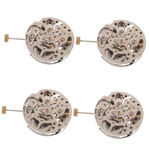 OSALADI 4 Stück DIY-Teile Ansehen Reparatur Einstellung Entferner Stengel Tragbar Austausch des Uhrenschafts Silber Automatikuhr Uhrenvitrine Werkzeugkasten Stifte Band Abs Silver Kupfer von OSALADI